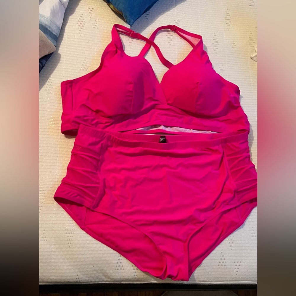 Torrid Pink Women's Swimwear - Picture 2 of 2